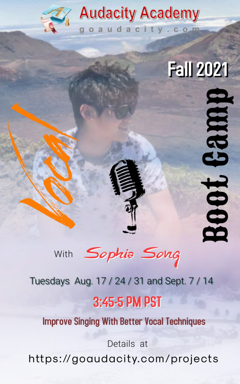 Fall Vocal Boot Camp with Sophia Song