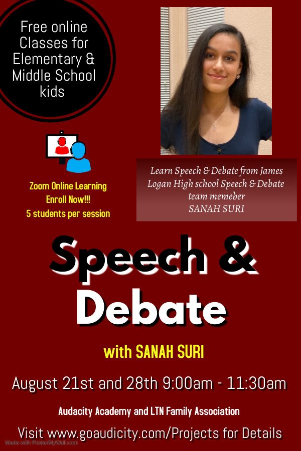 Speech & Debate with Sanah Suri