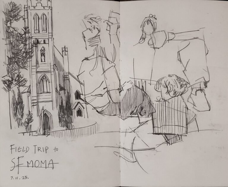 _SF MOMA pencil sketches_